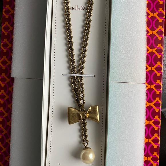 Stella & Dot The Lady Bow-Long NeckLace NWT - Picture 5 of 5